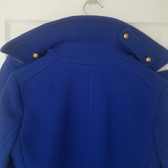 J. Crew Stadium Cloth Brilliant Blue Peacoat Jacket - Picture 13 of 13